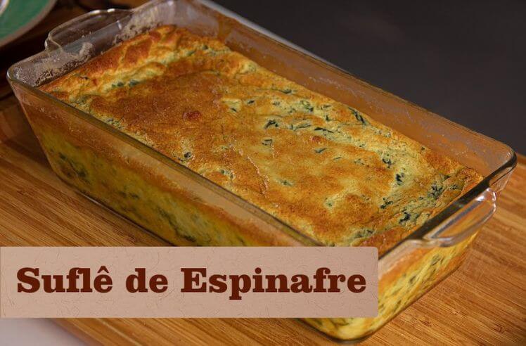 receita de suflê de espinafre