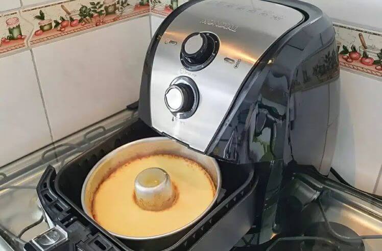 pudim na airfryer