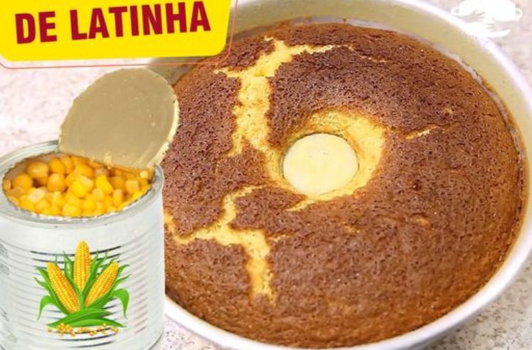 Bolo de Milho Cremoso com Leite