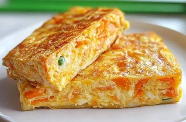 Omelete de Cenoura e Cebola