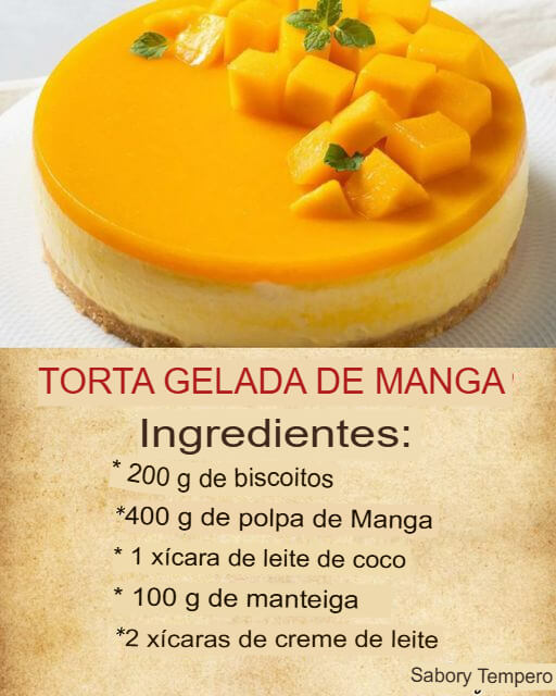 Torta Gelada de Manga