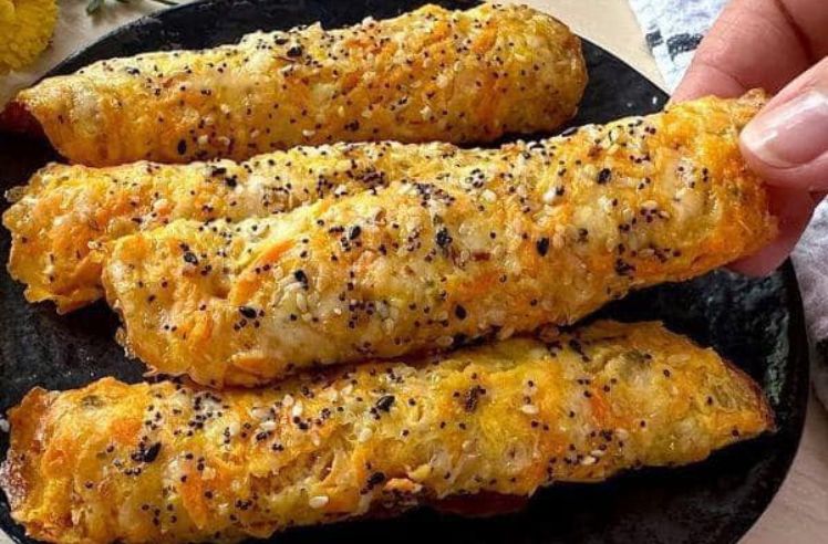 Omelete de Cenoura e Queijo ao Forno