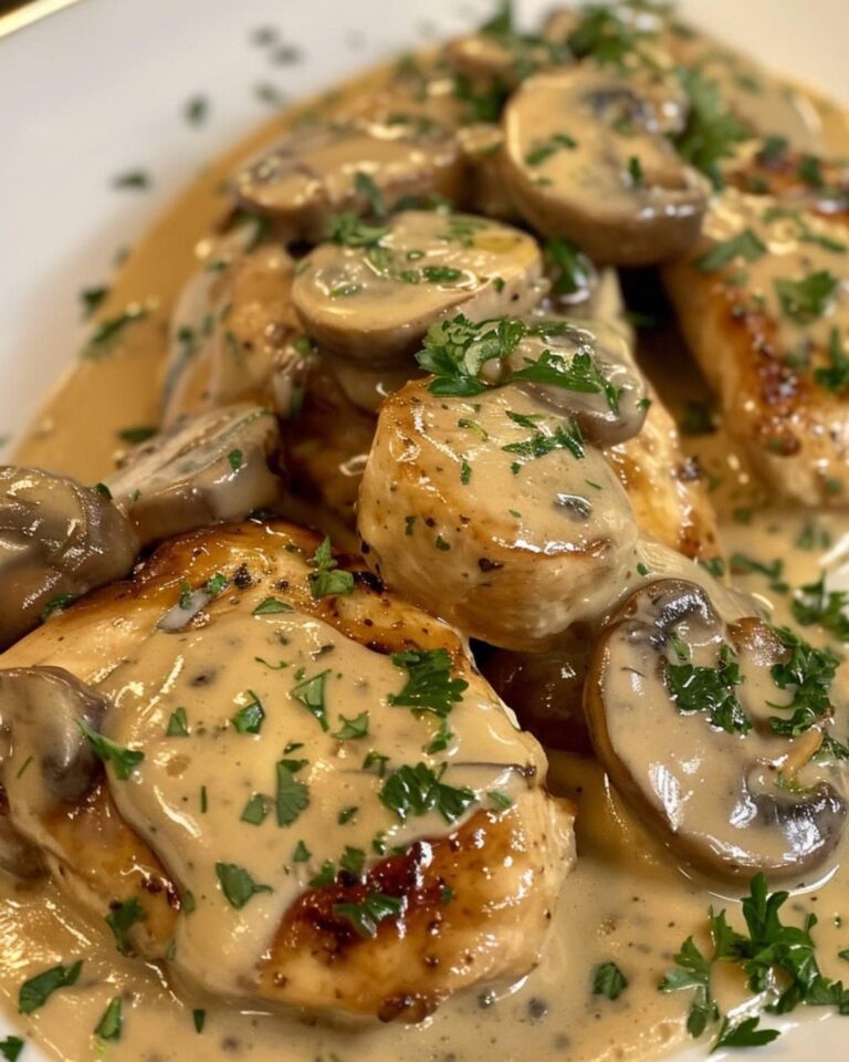 Peito De Frango Ao Molho De Cogumelos