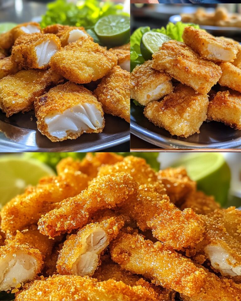 Iscas de Peixe Empanadas