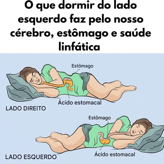 Saiba o Que Dormir do Lado Esquerdo Faz Pelo Nosso Cérebro, Estômago e Saúde Linfática